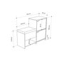 Hanah Home Haven Shoe Bench - Antracita y Roble